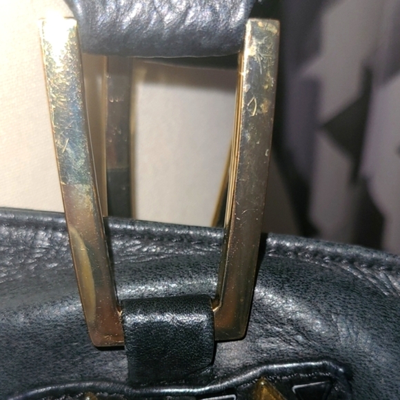 House of Harlow 1960 Black Leather Studded Tote - Picture 6 of 8